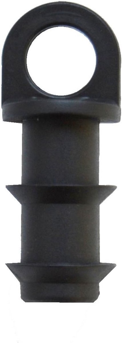 Eindstop voor druppelaars 16 mm - Verpakking van 3 stuks, zwart