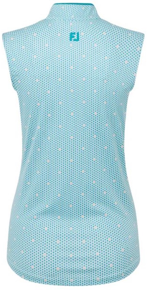 Footjoy Dames Front Tank Print Wit Turquiose van Footjoy — afbeelding 4