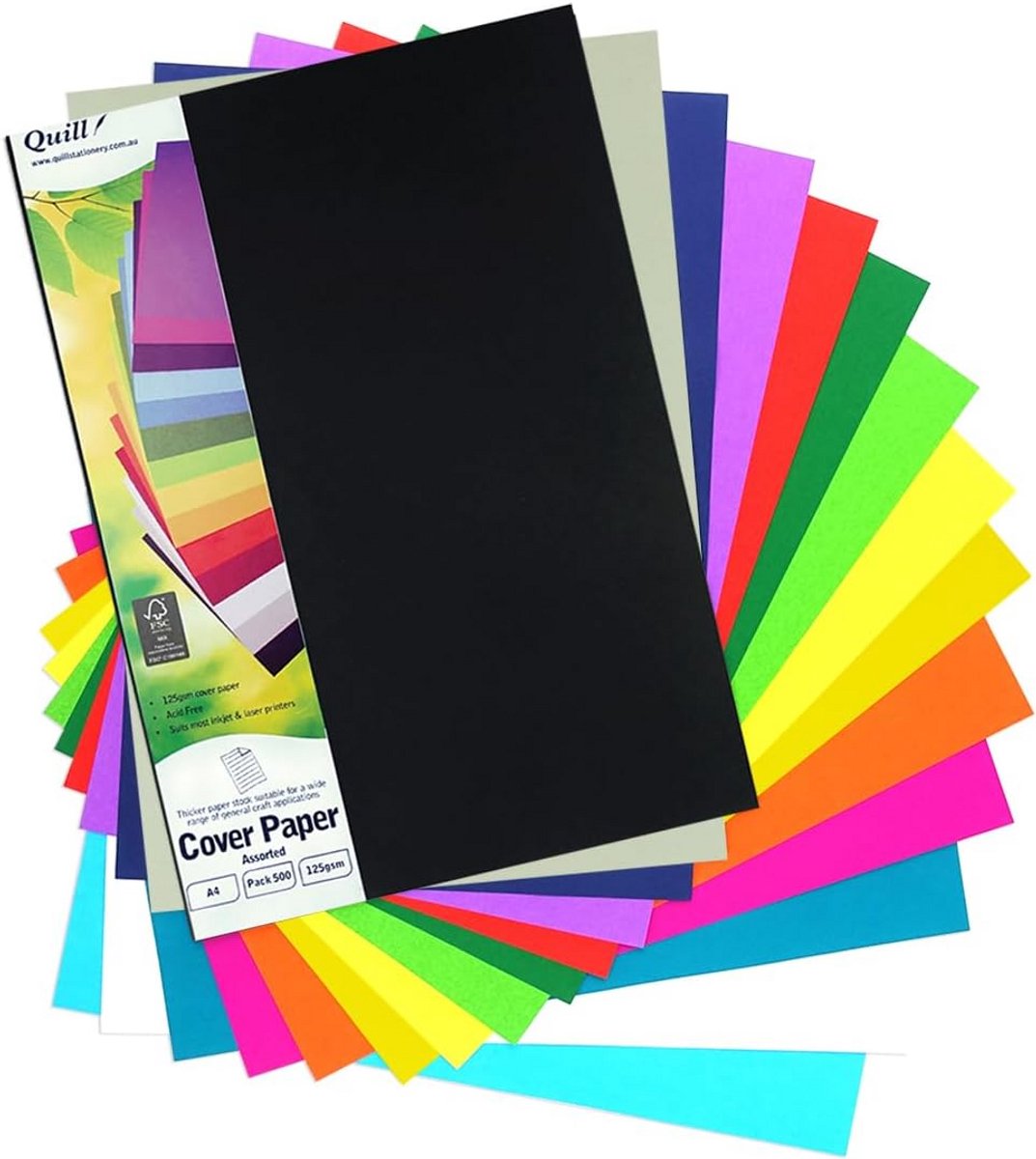 Stevig Kaftpapier A4 125g/m Duopack 500 Vel