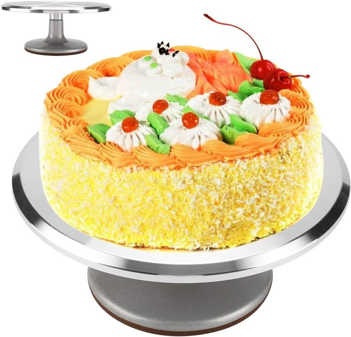 Professionele Draaitafel Taart Decoratie Standaard 31cm Antislip Aluminium