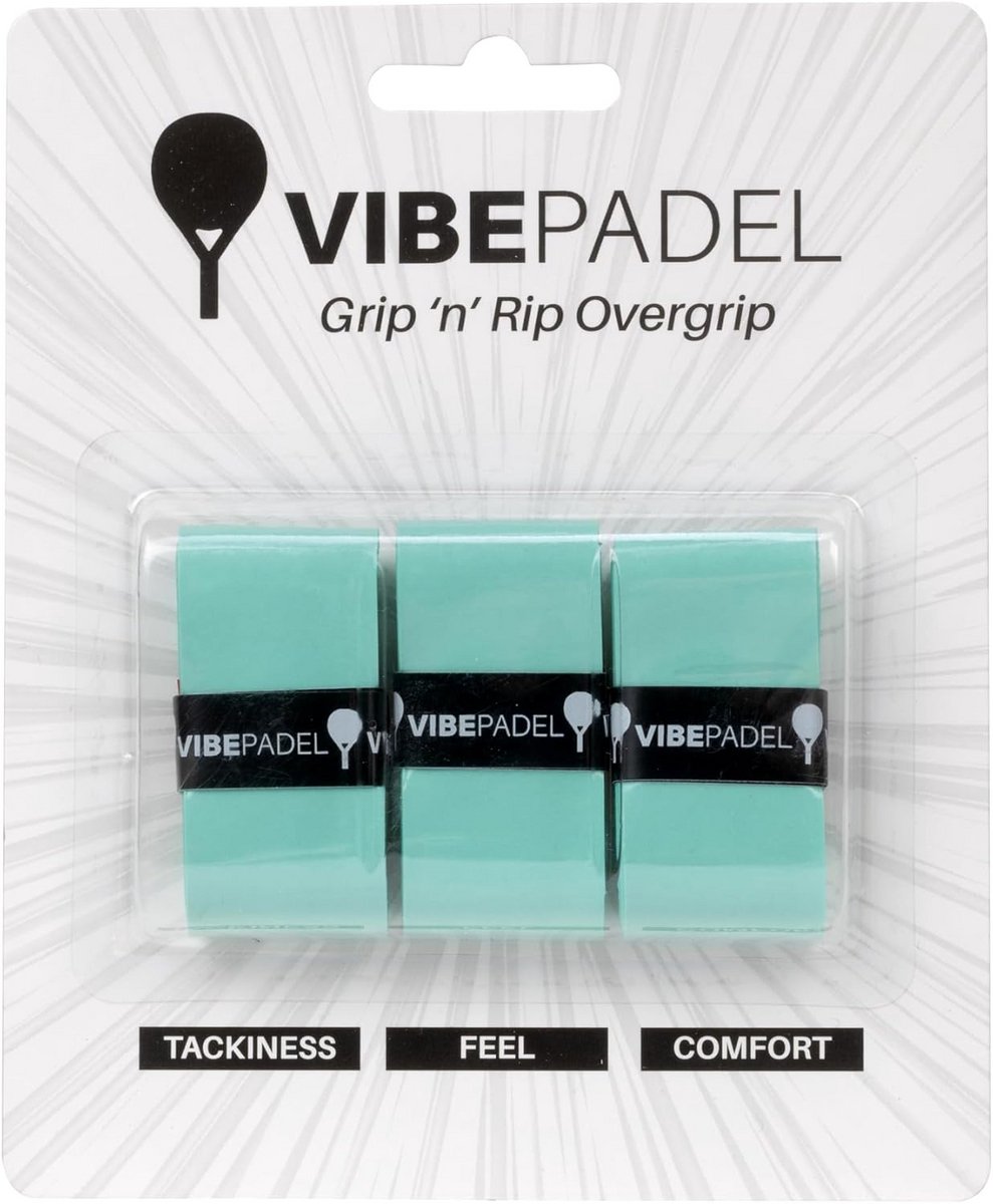 Antislip Overgrip Padel Racket - Tacky Feel voor Padel, Squash, Badminton en Pickleball - 3 Stuks
