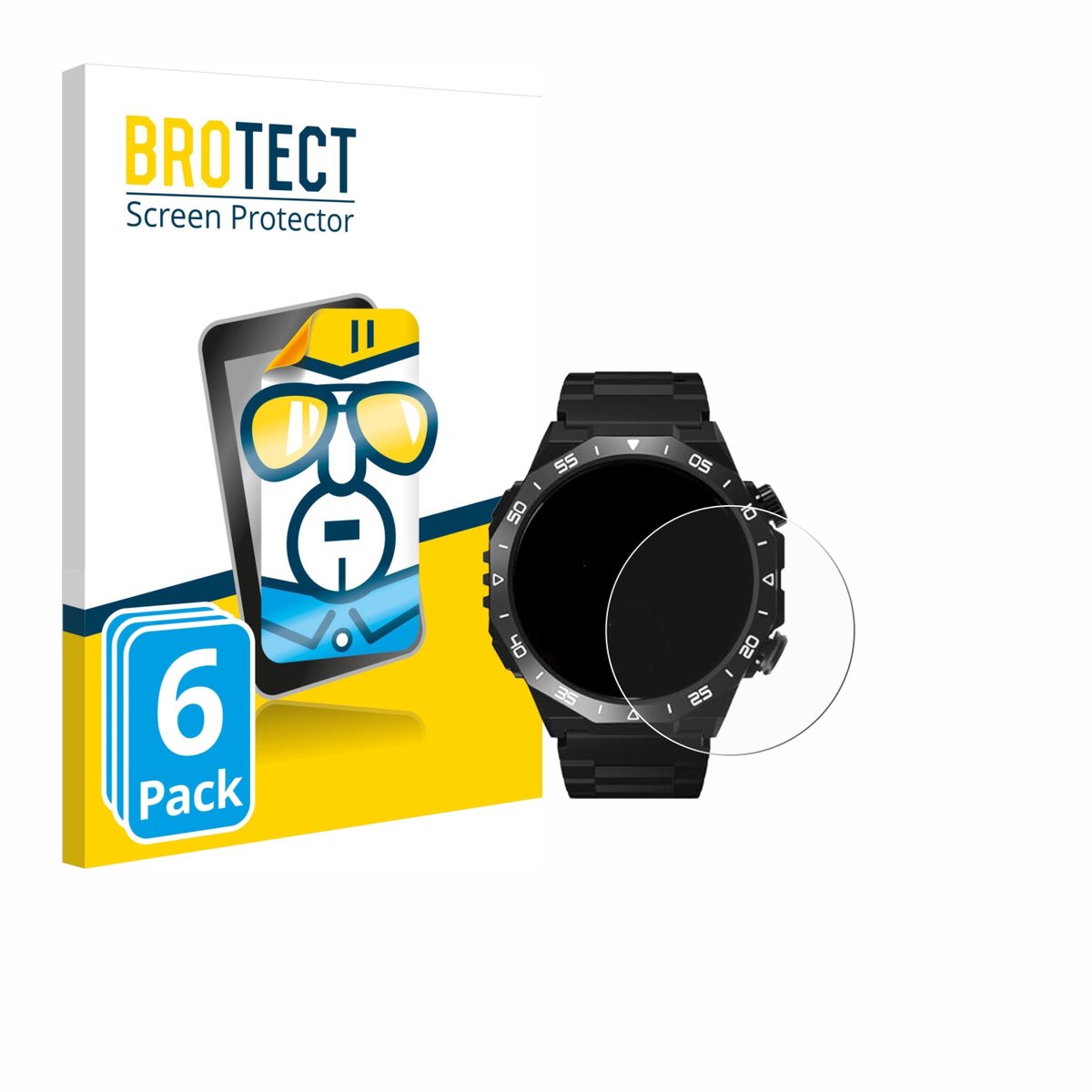 BROTECT - Screenprotector voor HOIFA S11 1.39" - Folie Beschermfolie transparant 6 Stuks