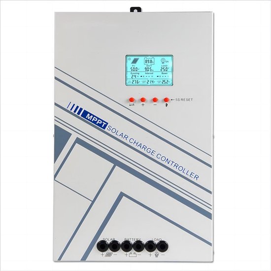 MPPT Solar Laadregelaar 100A 12V/24V - Max 100V, 2500W DC - Zonnepaneel Regulator met LCD & Temperatuursensor