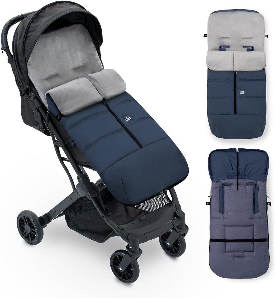 Universele Voetenzak voor Kinderwagen - Warm, Zacht Pluche en Anti-Allergeen