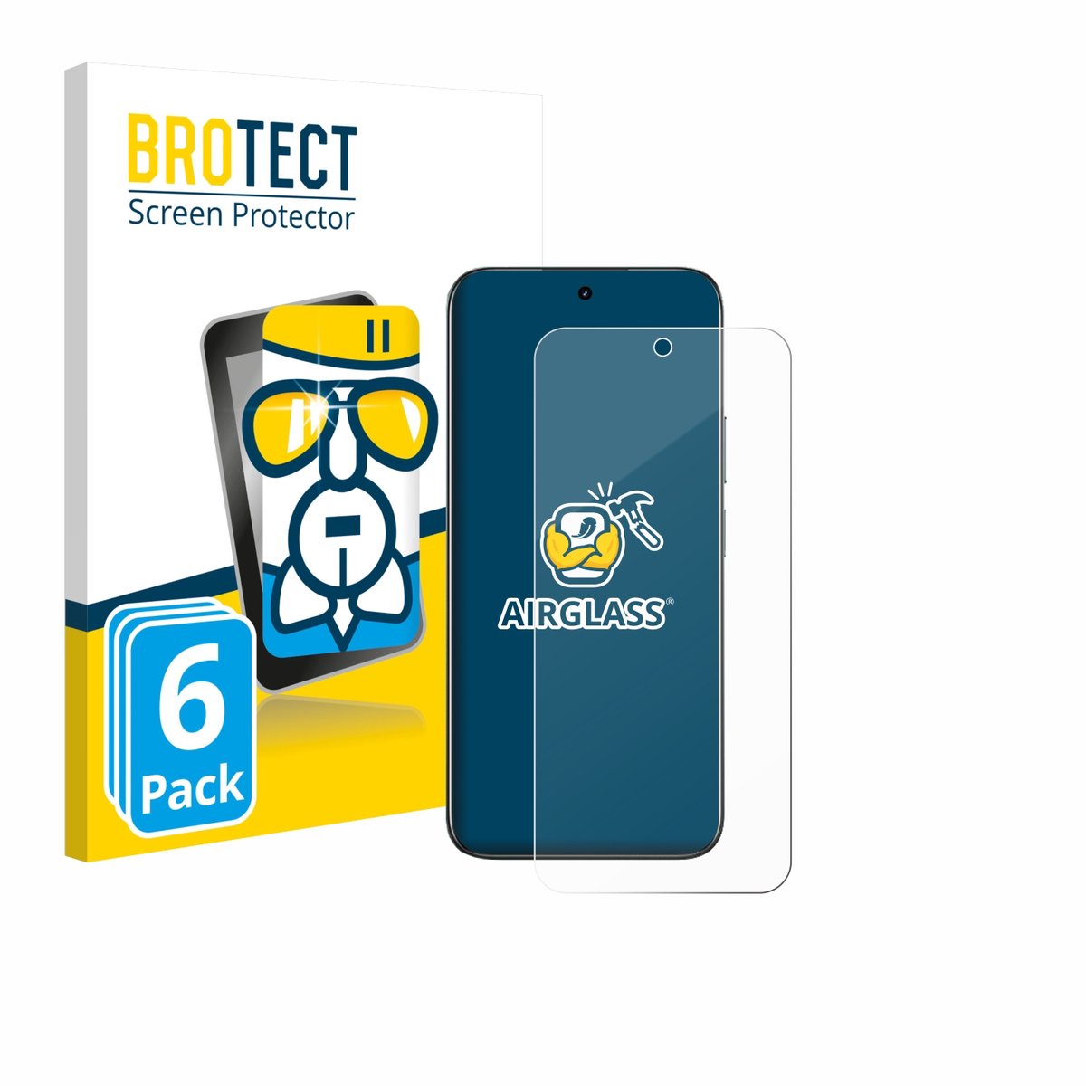 Screenprotector 6 Stuks voor realme C85 4G Beschermglas transparant
