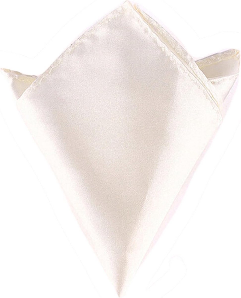 Satijnen zakdoek 22x22 cm in diverse kleuren - effen heren pochet voor bruiloft en kantoor