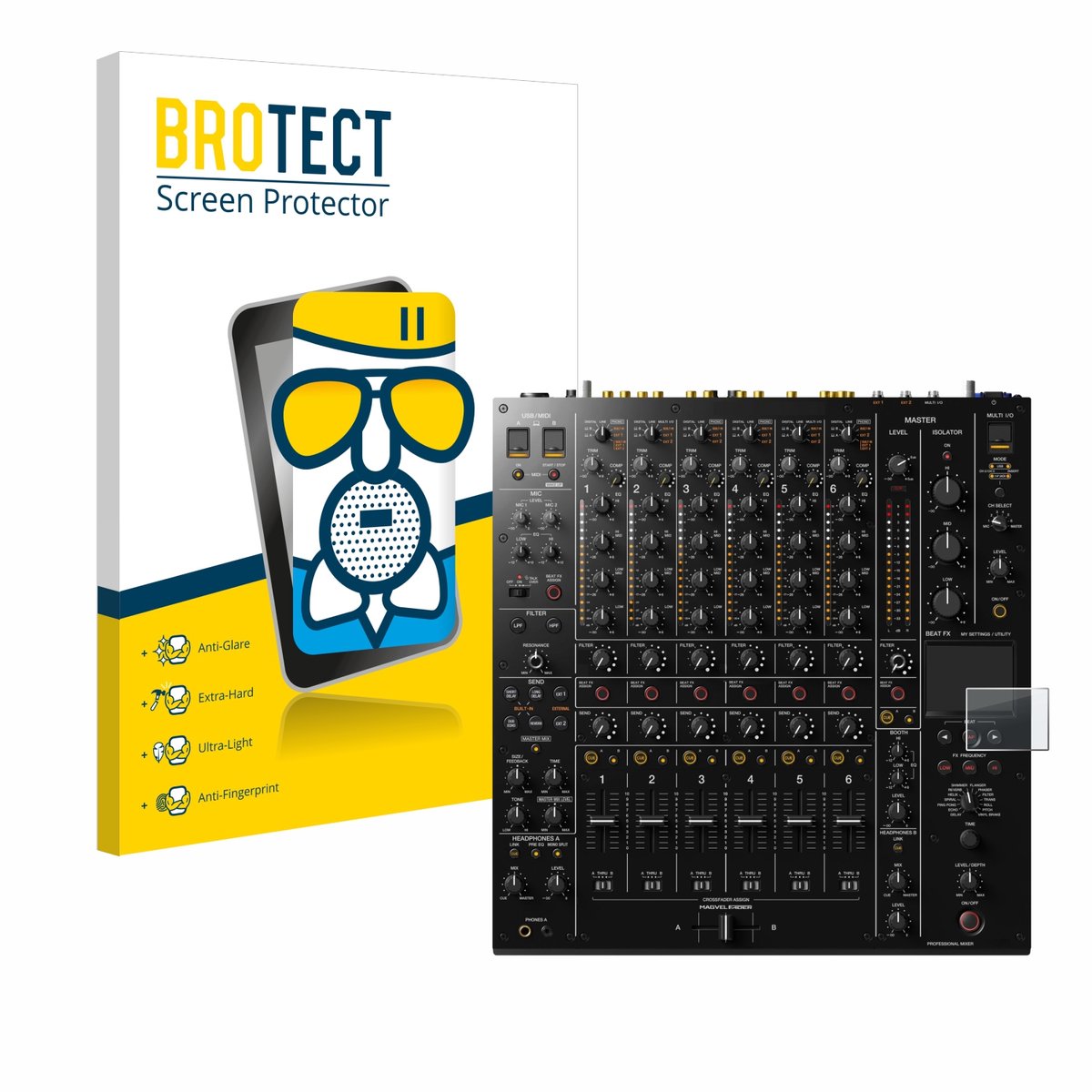 BROTECT - Screenprotector voor Pioneer DJM-V10 - Folie Beschermfolie Beschermglas matte