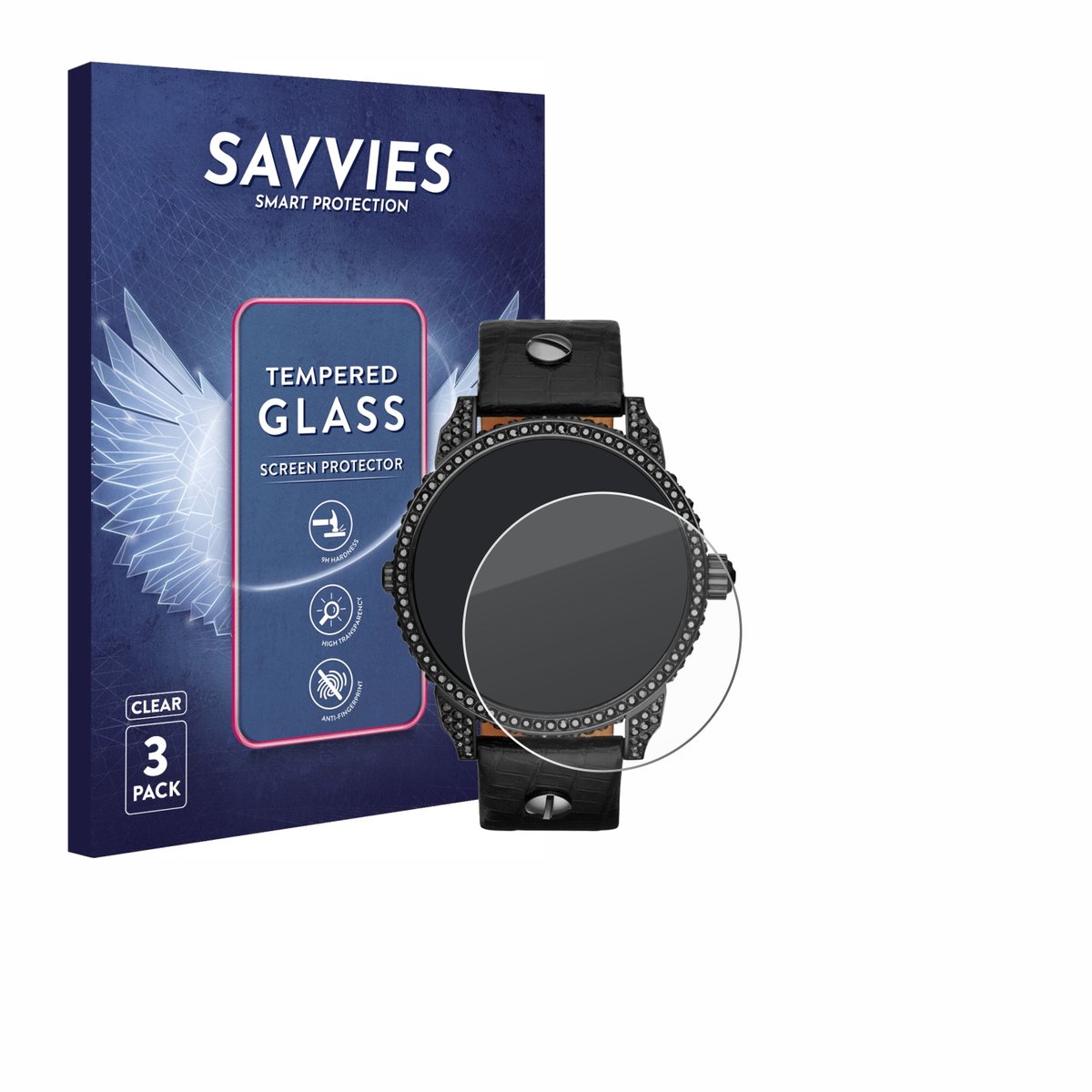 Savvies - Glas Screenprotector voor Diesel Mini Daddy - Gehard Beschermglas 9H 3 Stuks