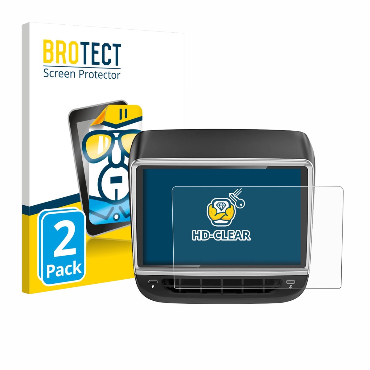 BROTECT - Screenprotector voor Tlyard T10 - Folie Beschermfolie transparant 2 Stuks