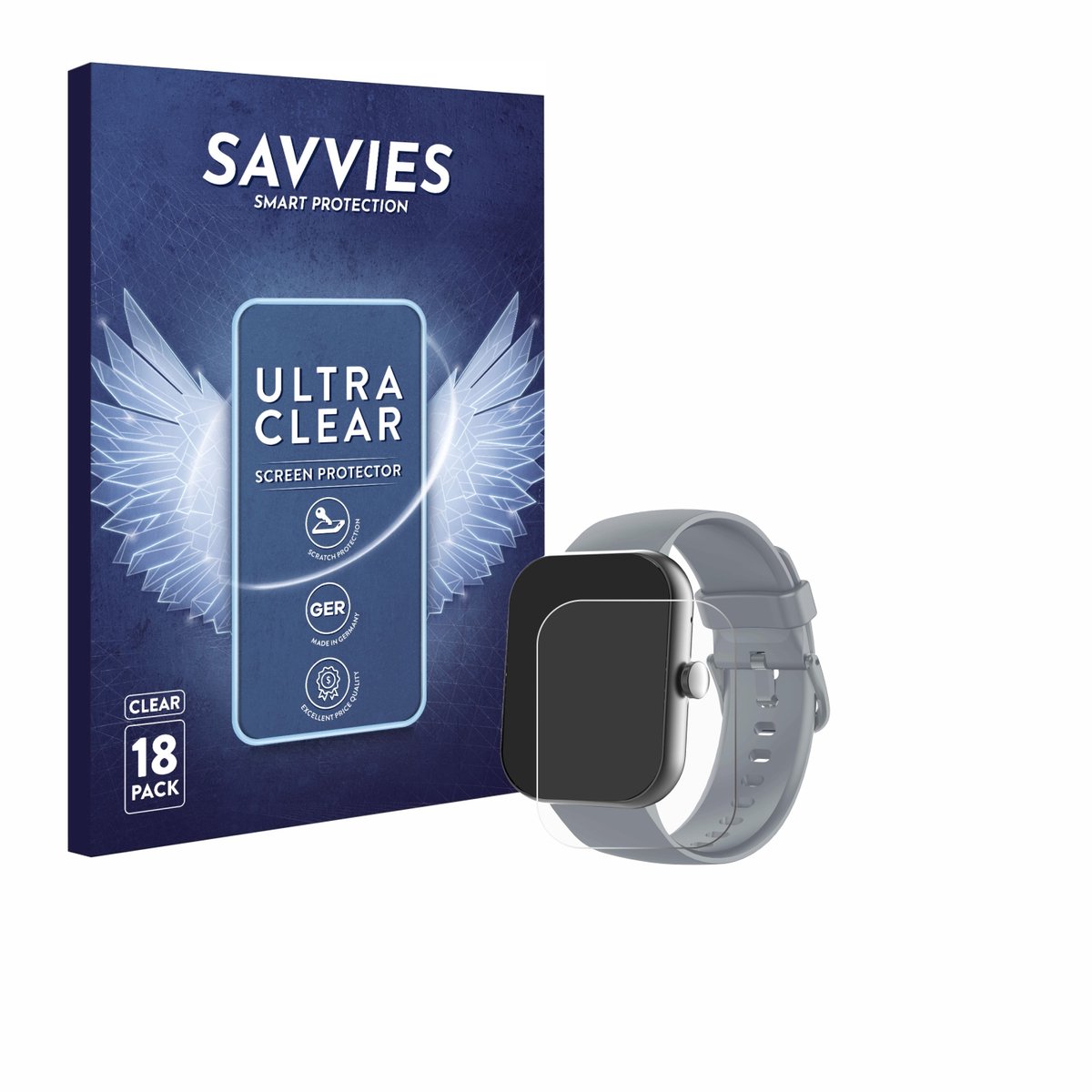 Savvies - Screenprotector voor Motast Y66 1.96" - Folie Beschermfolie transparant 18 Stuks