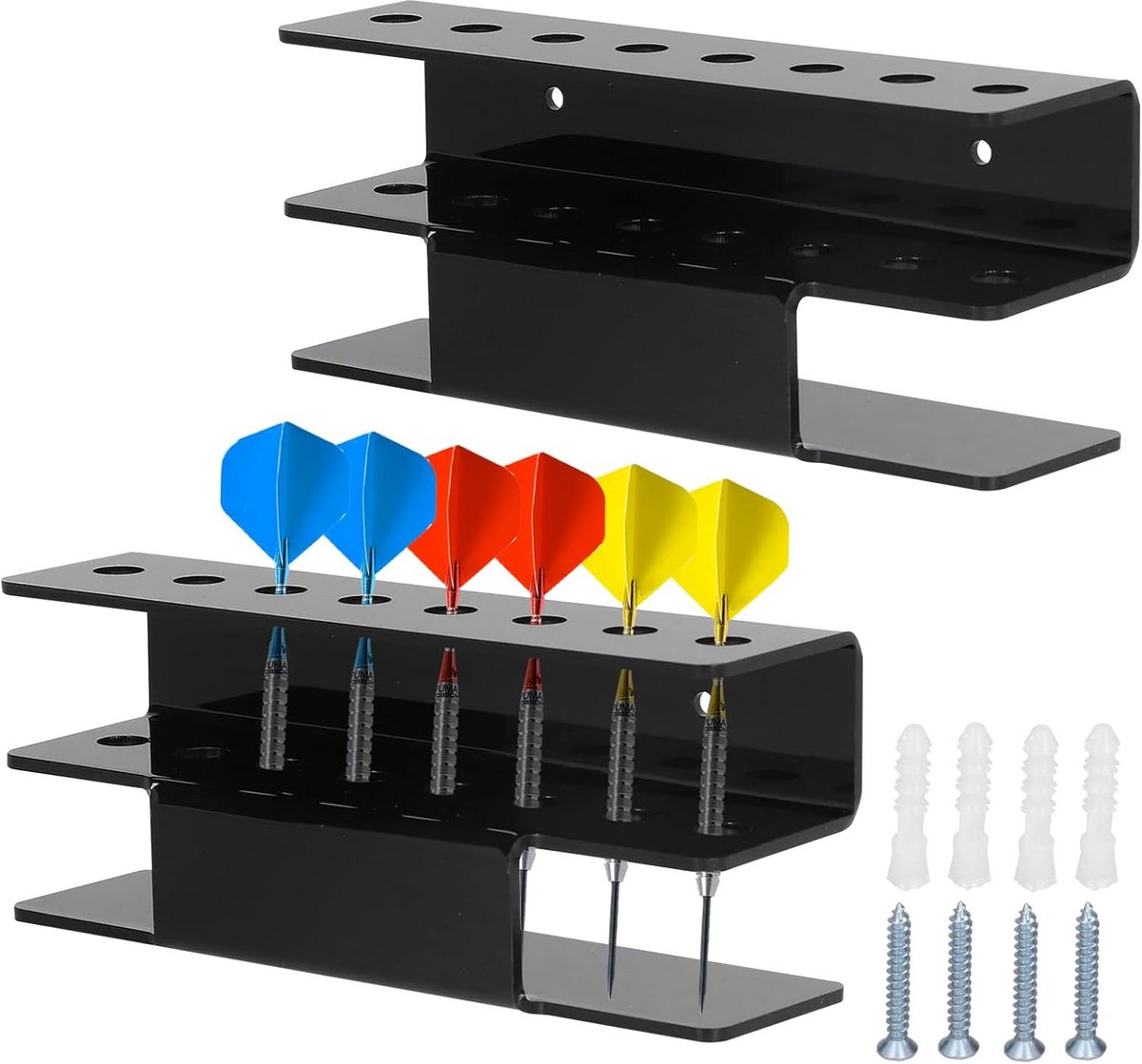 2x Wandhouder voor Darts Opslag en Display - Ruimtebesparend Accessoire