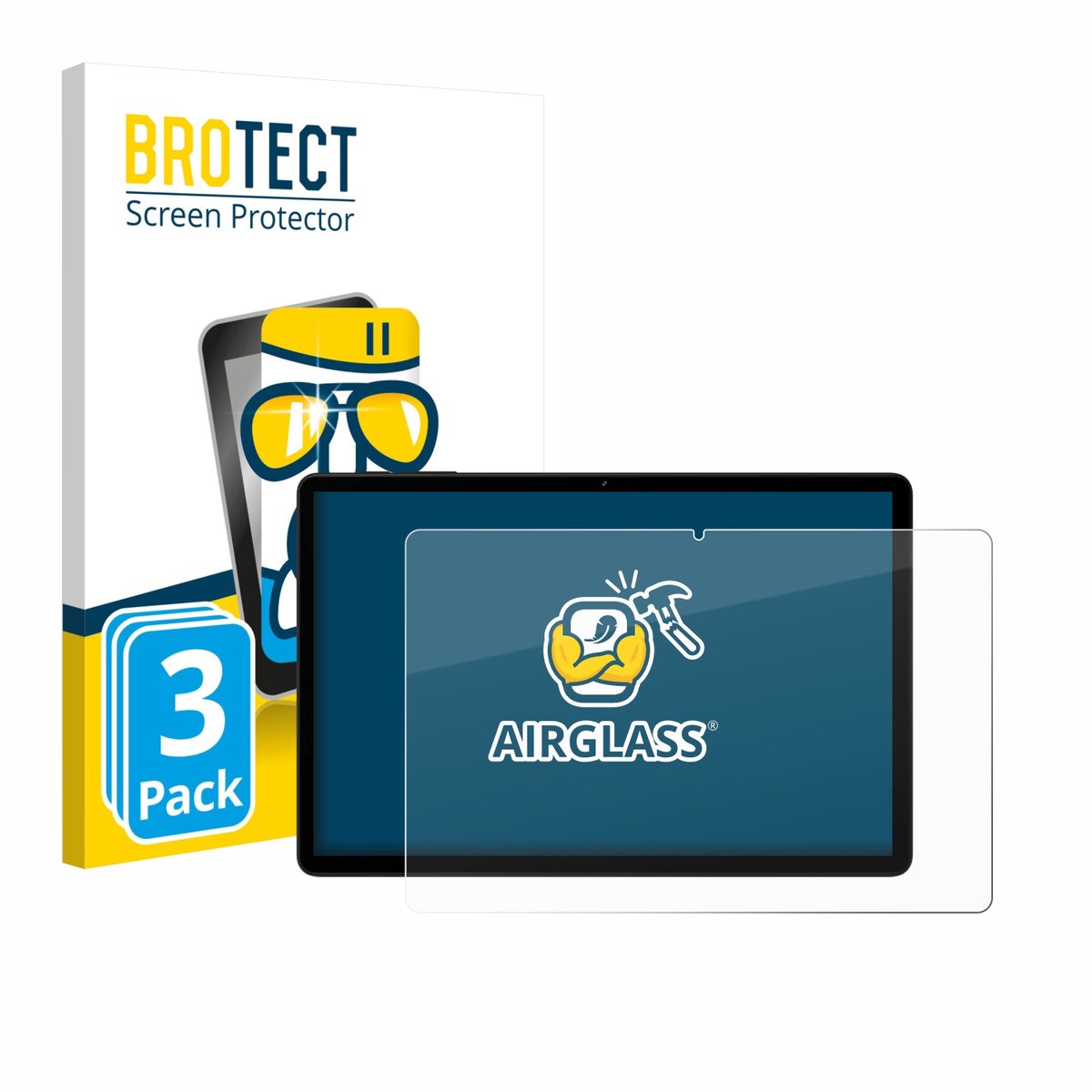 Screenprotector 3 Stuks voor Doogee Tab G6 Beschermglas transparant