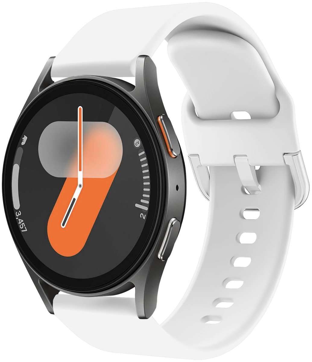 SBG Universeel 20MM Horloge Bandje / Smartwatch Bandje Siliconen Wit