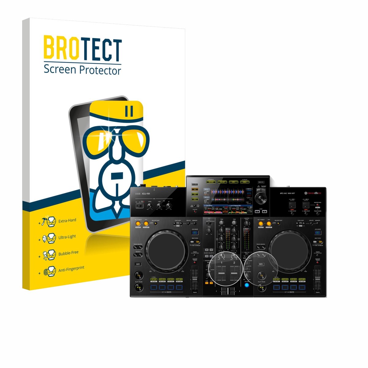 Screenprotector voor Pioneer XDJ -RR (Jog) Beschermglas transparant
