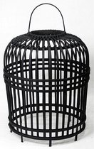 Zwarte Bamboe Hanglamp - Ø41xH47 cm