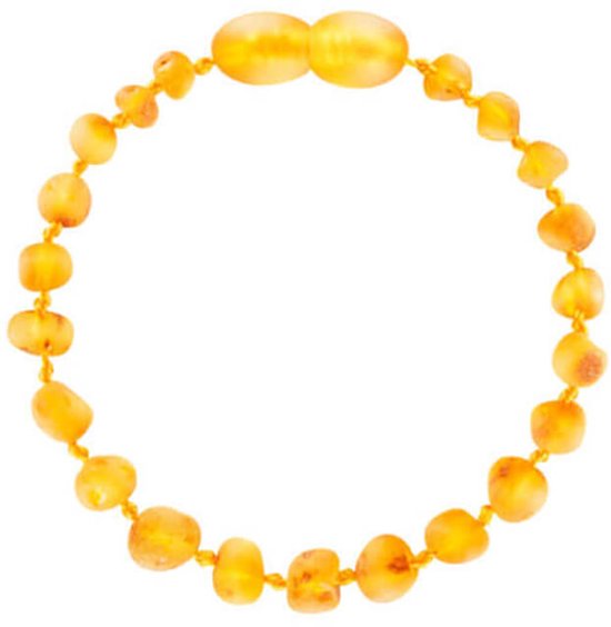 Baby Natura - Barnsteen Armband - Baby/peuter - Honey - 14 cm — afbeelding 2