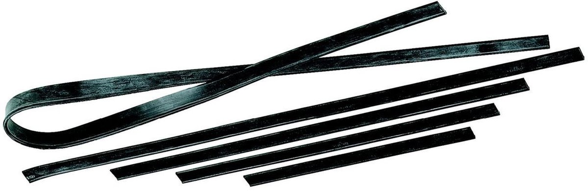 Rubberen sponser voor glasreiniging, vervangend blad 75 cm, 10 stuks