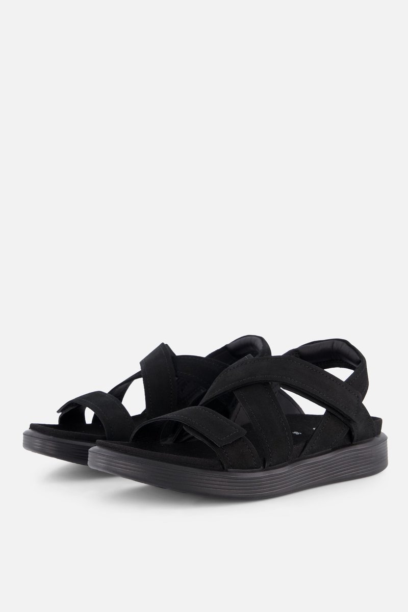 Ecco Soft Sandalen zwart Leer - Maat 42