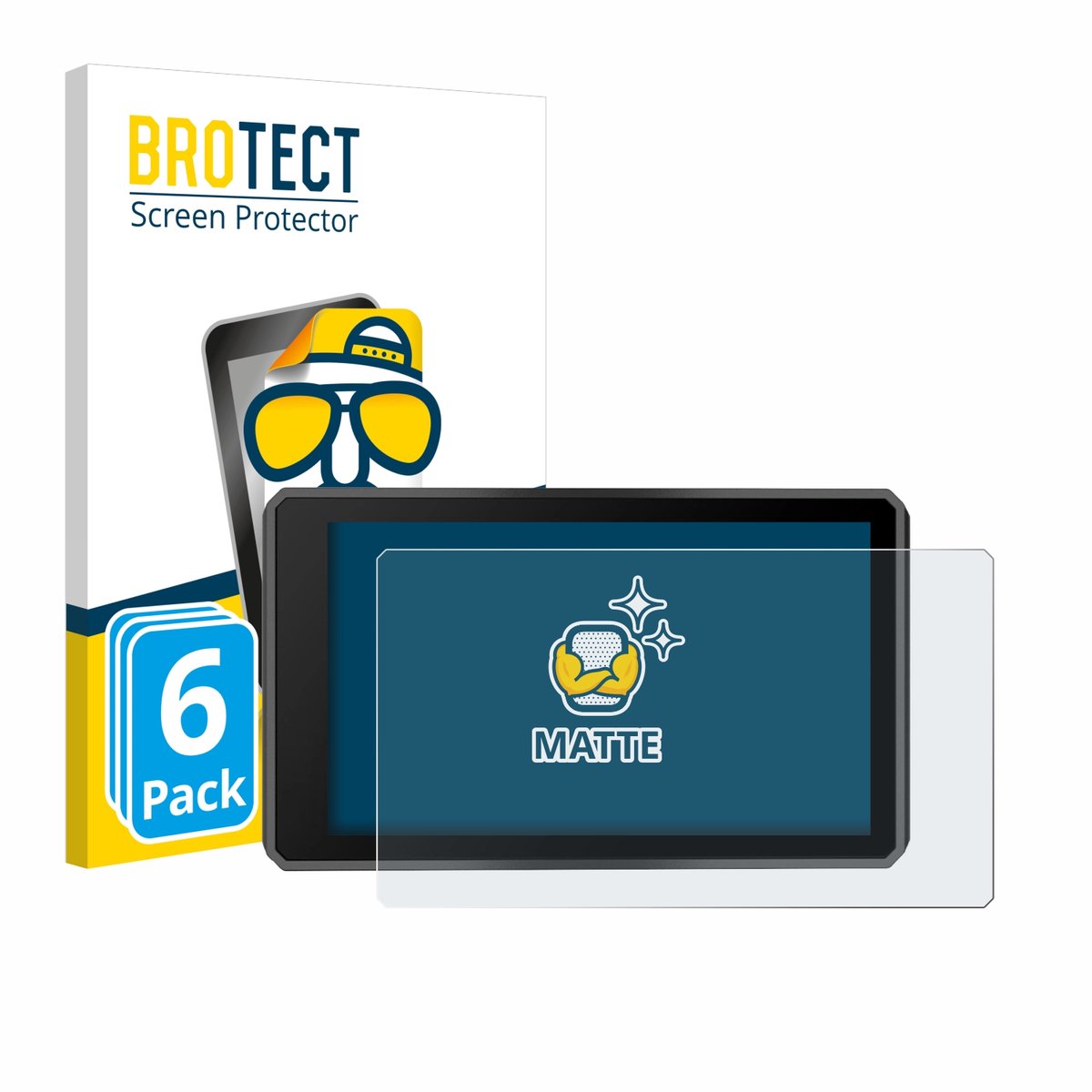BROTECT - Screenprotector voor Garmin zumo XT3 4.7" - Folie Beschermfolie matte 6 Stuks