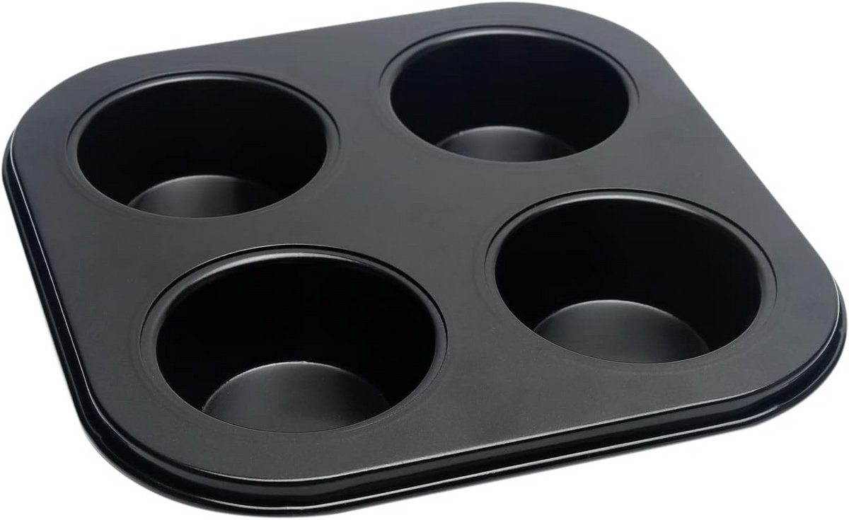 4 cups muffinvorm antiaanbaklaag - bakvorm voor muffins cupcakes en mini taarten