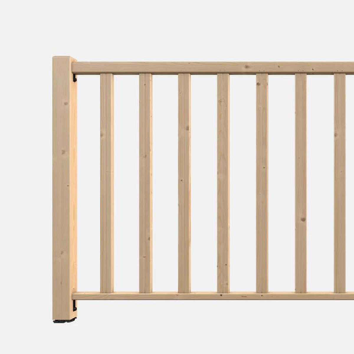 Houten Balustrade Opvulset 1,93 M - Aanpasbaar Binnenshuis