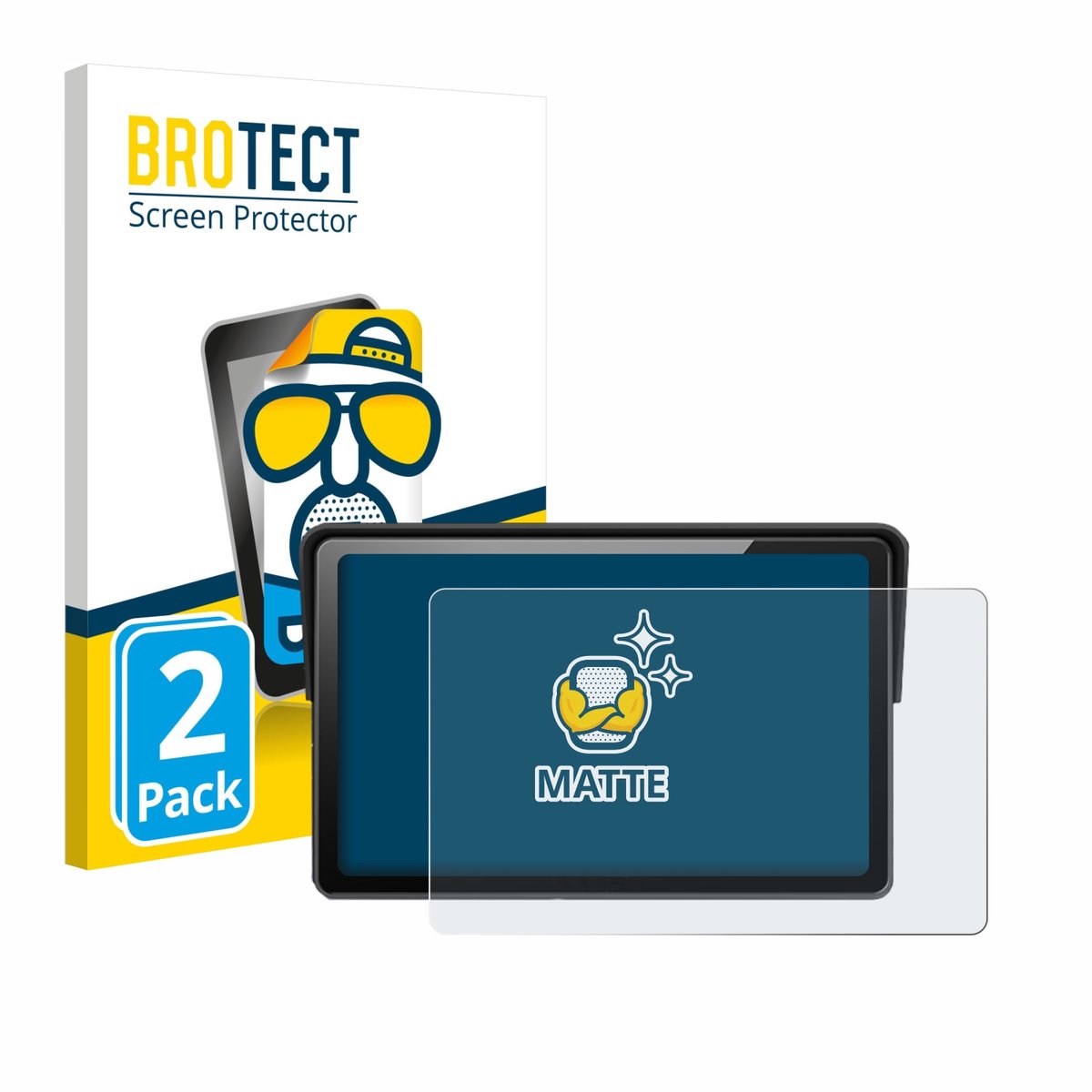 BROTECT - Screenprotector voor Wonsidary W722 7" - Folie Beschermfolie matte 2 Stuks