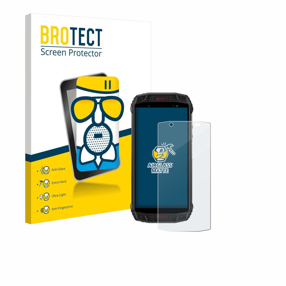 BROTECT - Screenprotector voor Ulefone Armor 15 - Folie Beschermfolie Beschermglas matte