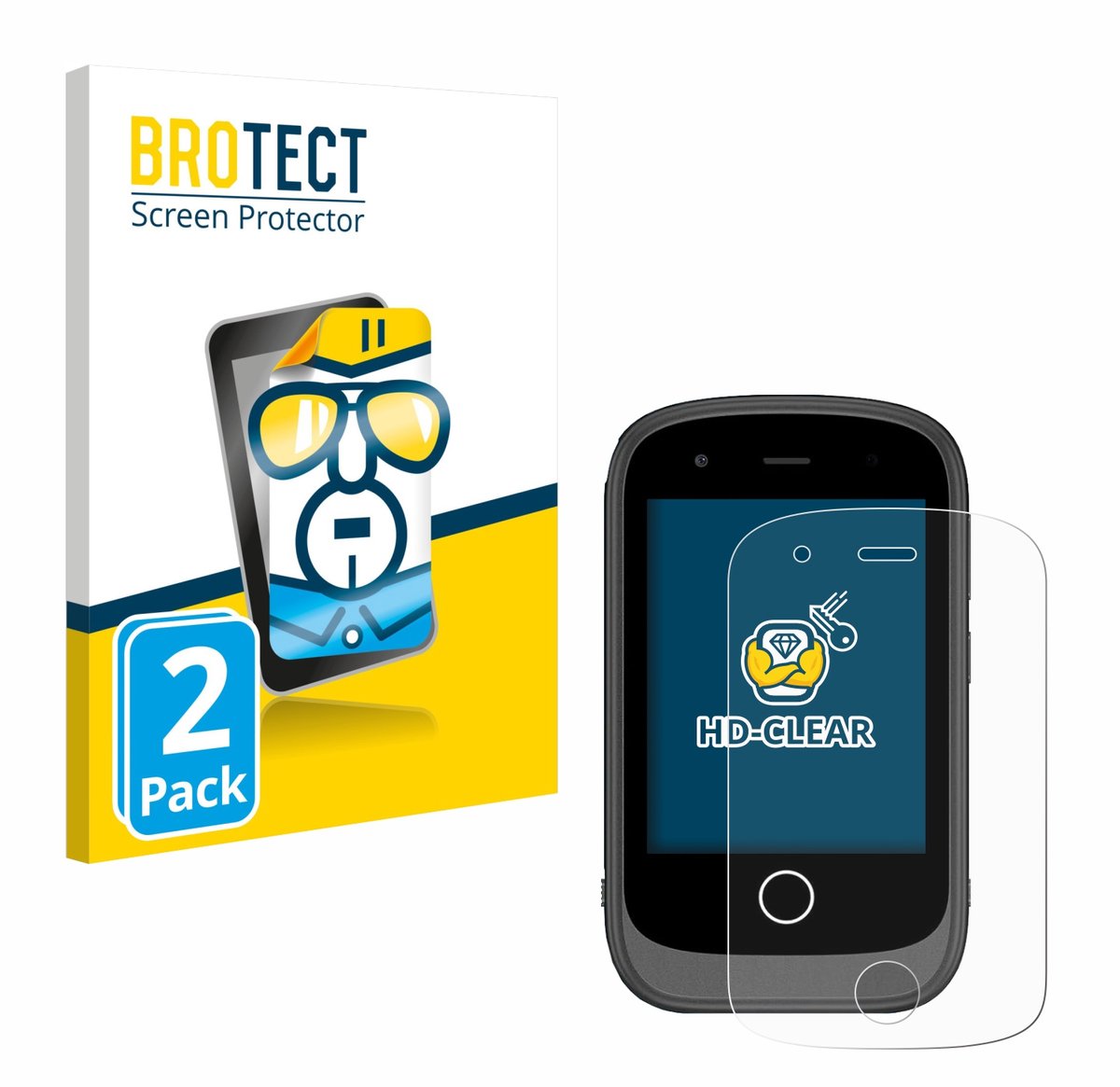 BROTECT - Screenprotector voor Alutoria PH05 - Folie Beschermfolie transparant 2 Stuks
