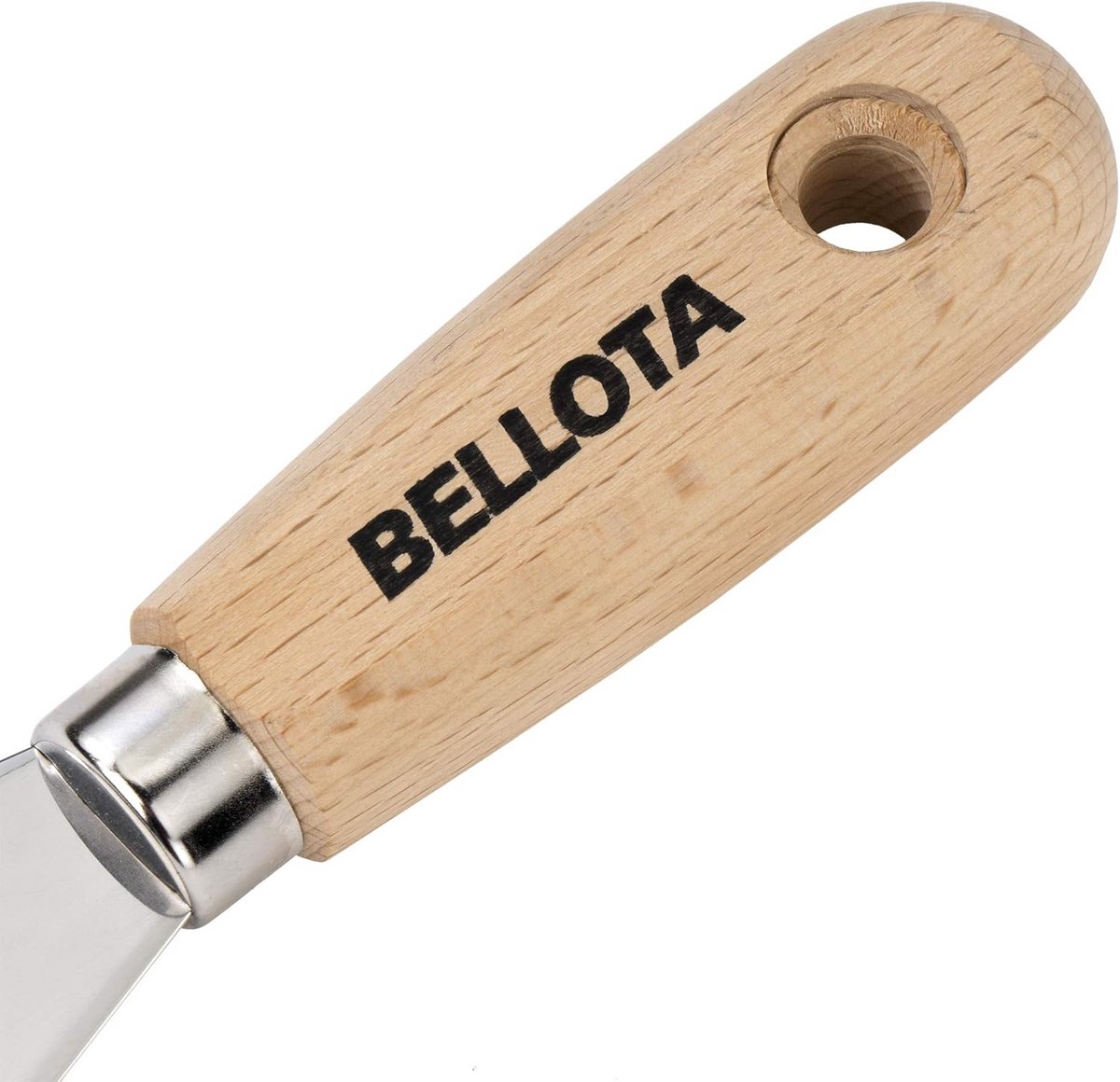 Spatel Roestvrij Staal met Houten Handvat - 100 mm Breed