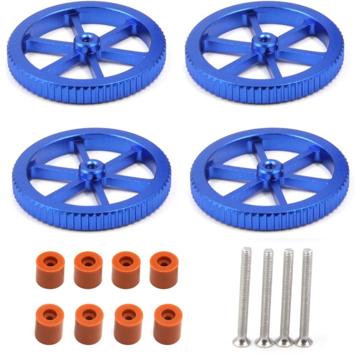 60mm Aluminium Nivelleermmoeren en Siliconen Afstelkolommen voor 3D Printer Heatbeds