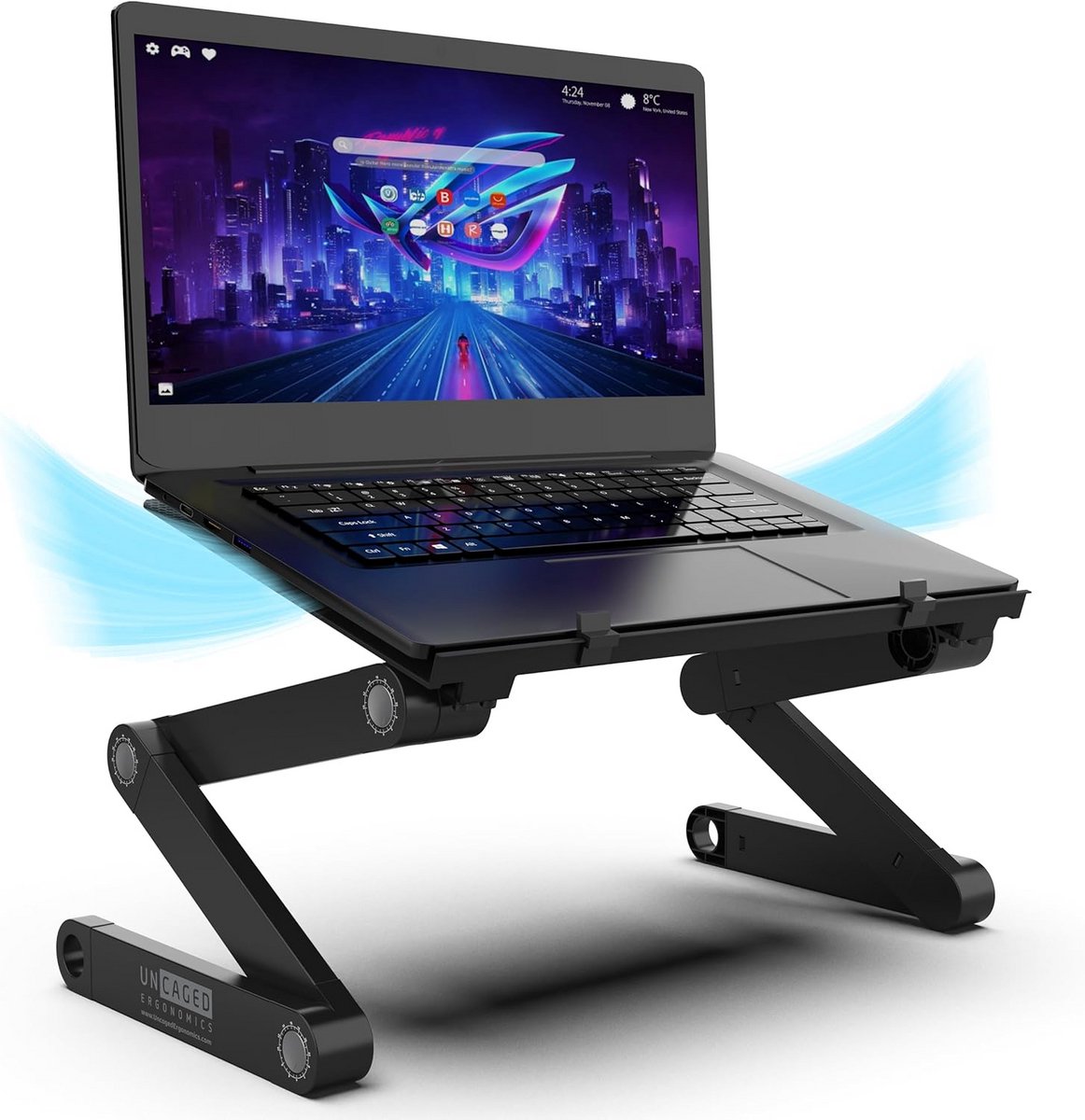 Inklapbare Laptoptafel met Verstelbare Hoogte voor Bed en Bank
