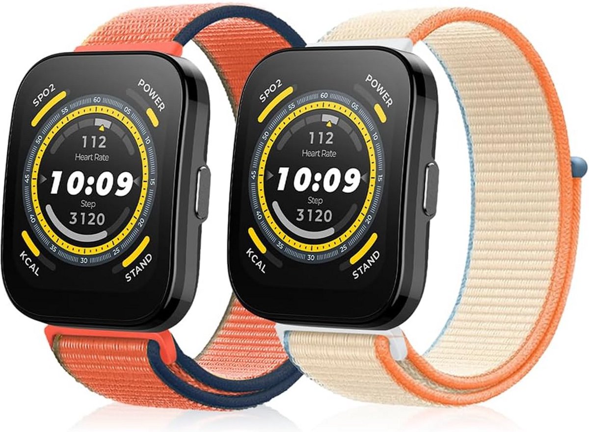 Nylon Armband - Vervangende Band - Smartwatch Dragen - Klitband Sluiting - 20 mm Breedte