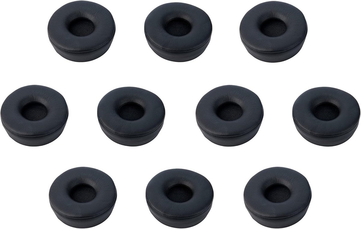 10x Vervangende Oorkussens Zwart voor Mono Headsets - Professioneel & Comfortabel