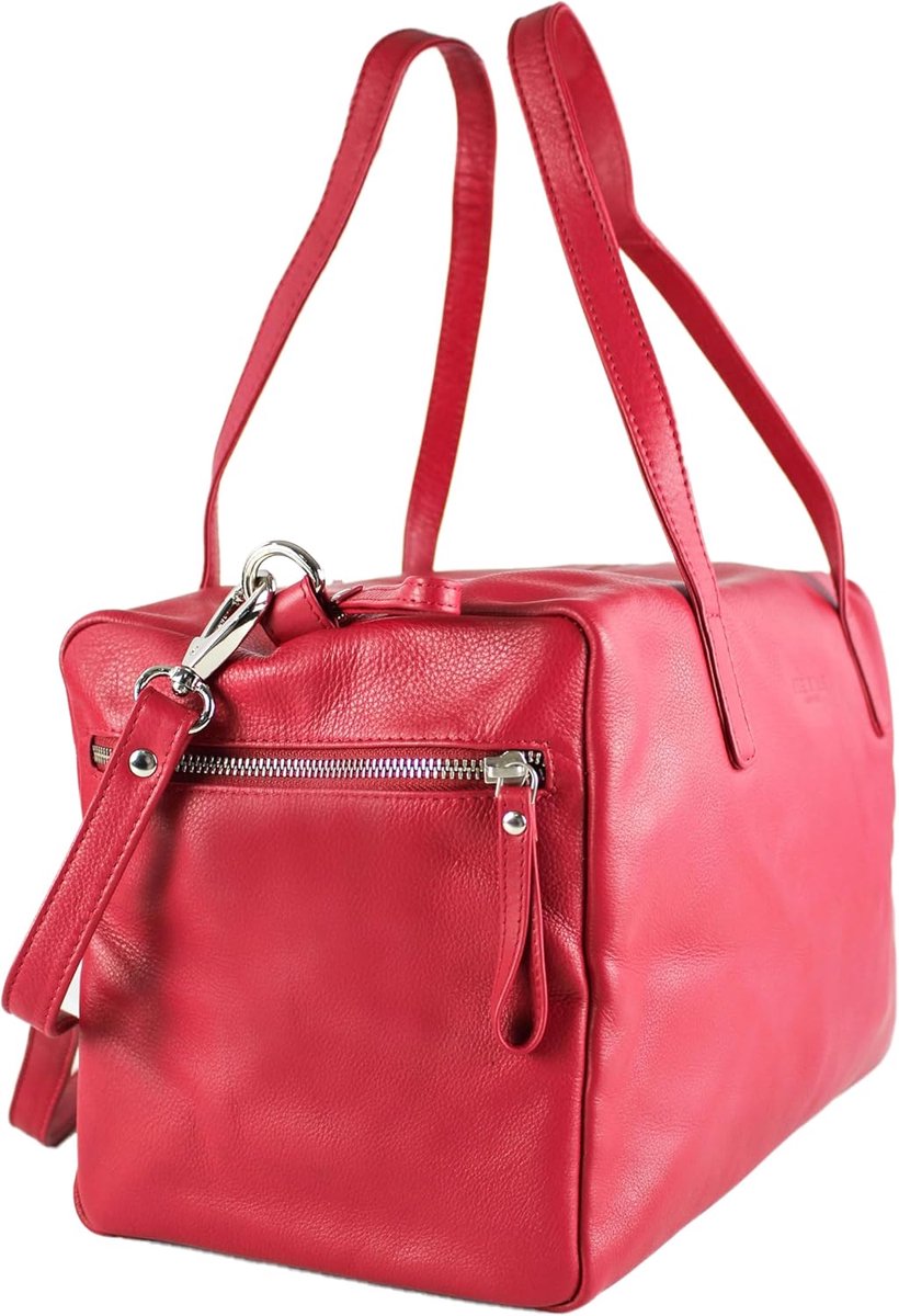 Leren Aktetas - Reistas Handbagage - Zakenreizen Kantoor - Premium Natuurlijk Leer - 34x20x22 cm