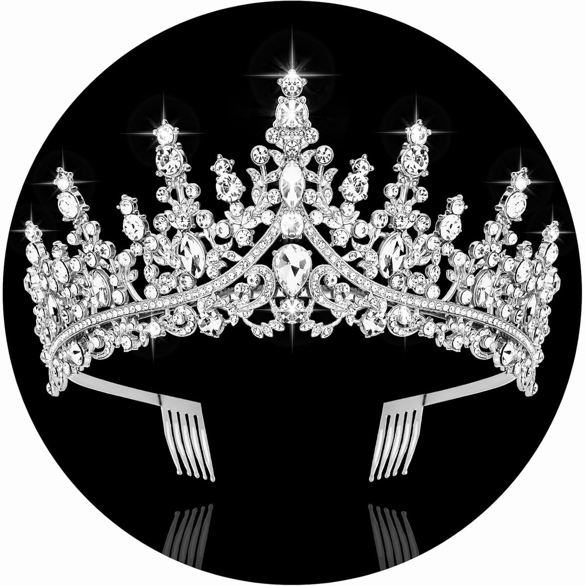 Prachtige Tiara voor Dames - Haarband met Kristallen voor Feest of Bruiloft