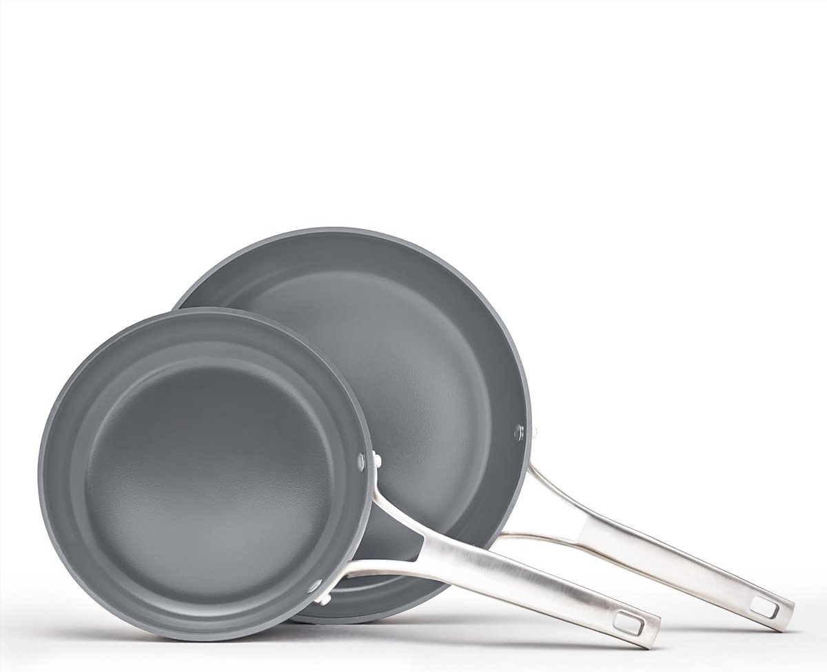 Set van 2 Keramische Anti-aanbak Koekenpannen (20cm & 25cm) - Snelle Warmteverdeling