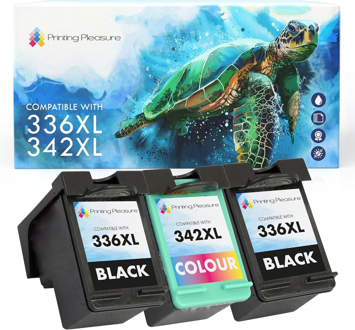 Compatibele Inktcartridges Zwart/Kleur, Hoge Capaciteit voor DeskJet & Officejet & Photosmart Printers