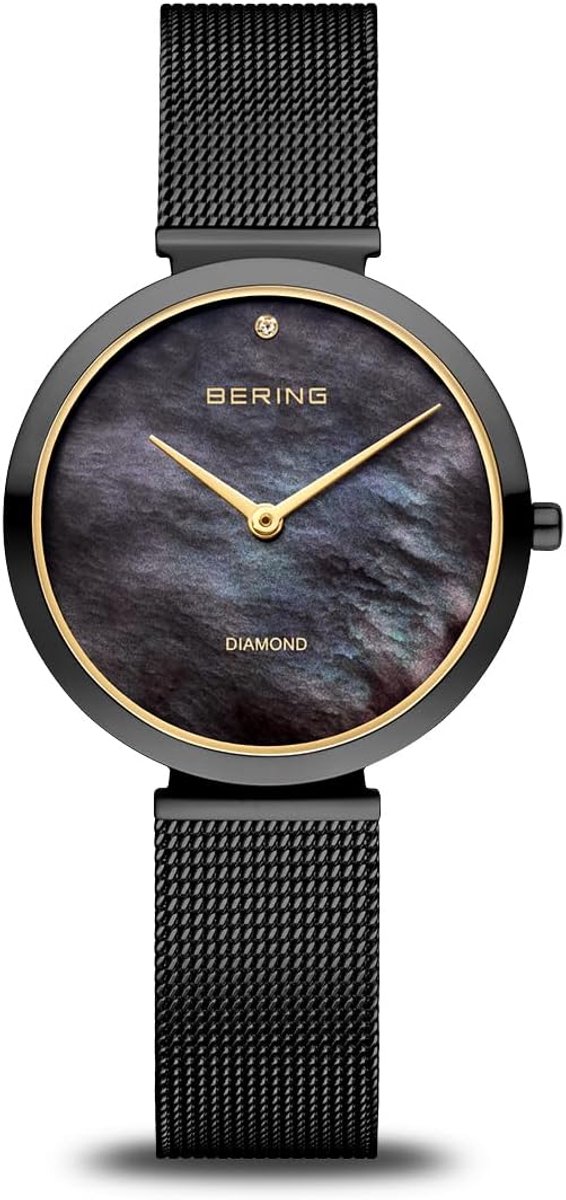 Dames Horloge Zwart RVS Band Analoge Tijdsaanduiding Kwarts