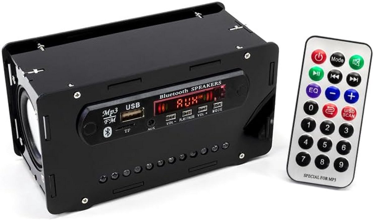 Draadloze Bluetooth Speaker met FM Radio en LED Verlichting