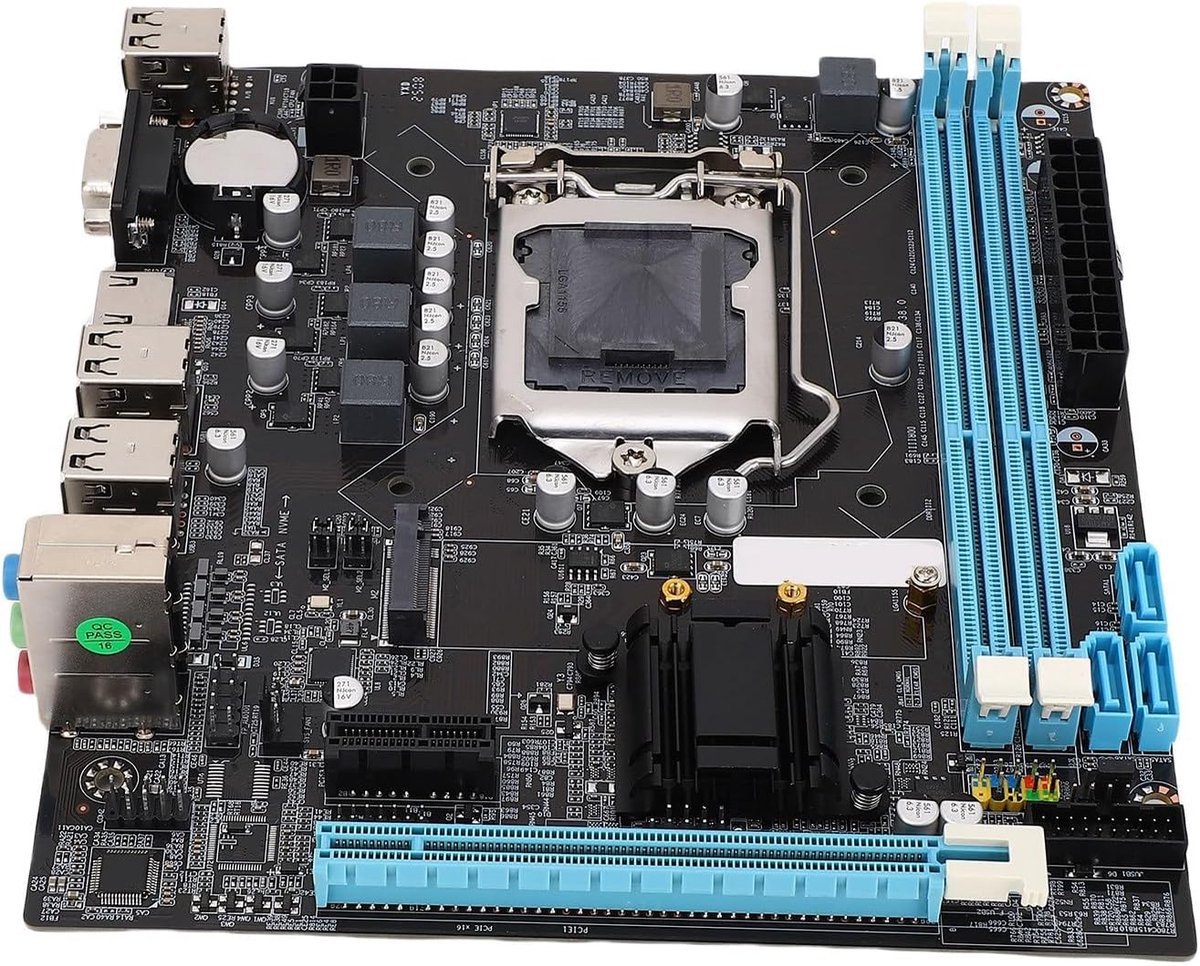 LGA1155 Moederbord M.2 NVMe Ondersteuning - Dual Channel DDR3 - Micro ATX Desktop PC