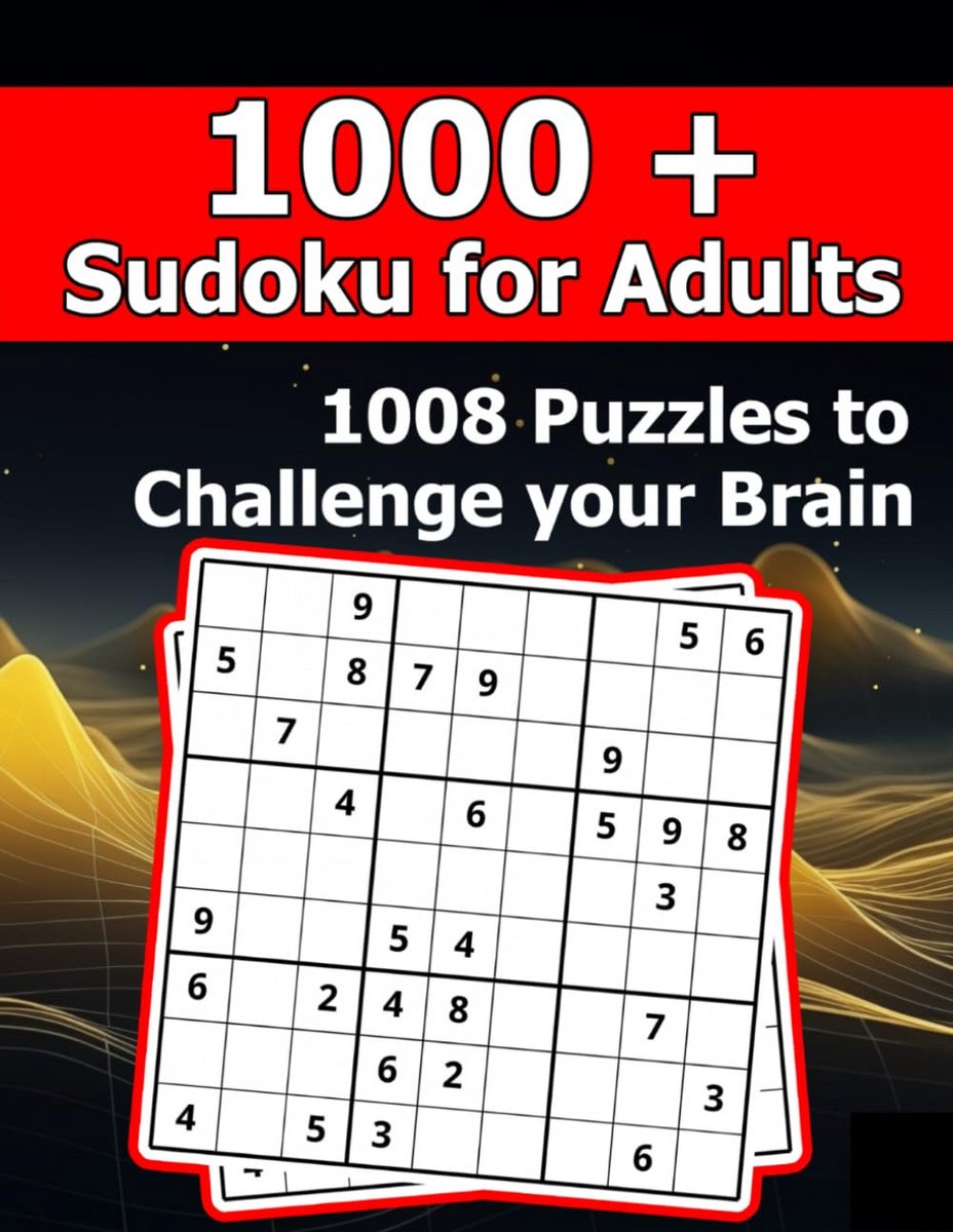 Sudoku Puzzelboek - Hersenkrakers Volwassenen - Mentale Training - Drie Moeilijkheidsgraden - 21.59 x 27.94 cm