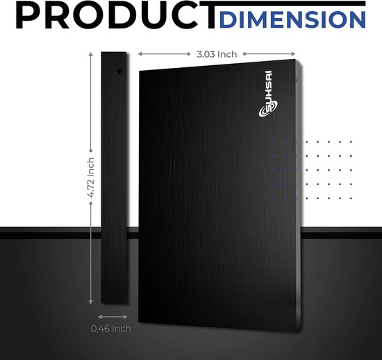 Externe Harde Schijf - Draagbare Opslag - Gegevens Back-uppen - Plug and Play - 250GB - Zwart — afbeelding 4