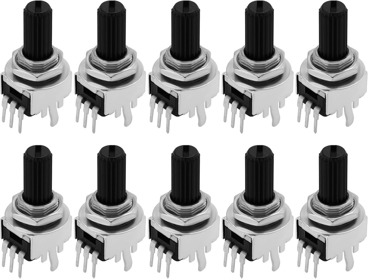 Potentiometer Set - Variabele Weerstand - Elektronica Projecten - Logaritmische Curve - 100K Ohm