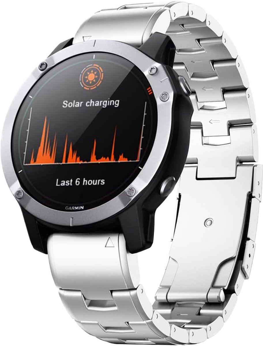 Titanium Horlogeband 22mm & 26mm Quick Fit Compatibel met Diverse Smartwatches