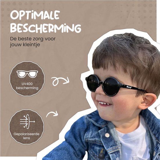 Flexibele Baby Zonnebril UV400 - Gletsjers en Verstelbaar - Voor Jonge Jongens en Meisjes van Merkloos — afbeelding 4