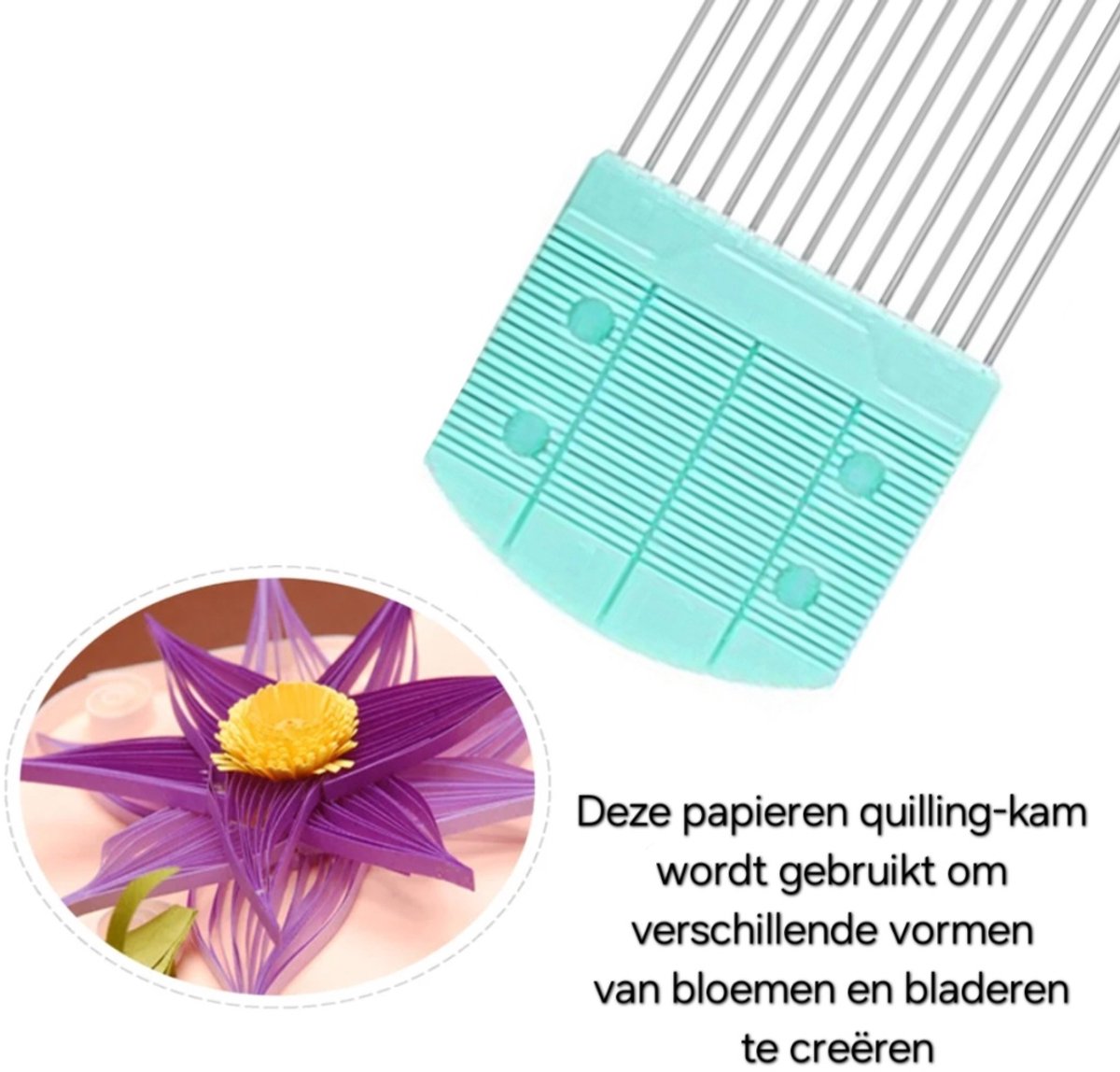 Paper Quilling Crimper Plastic DIY Roller Padded Tool Light