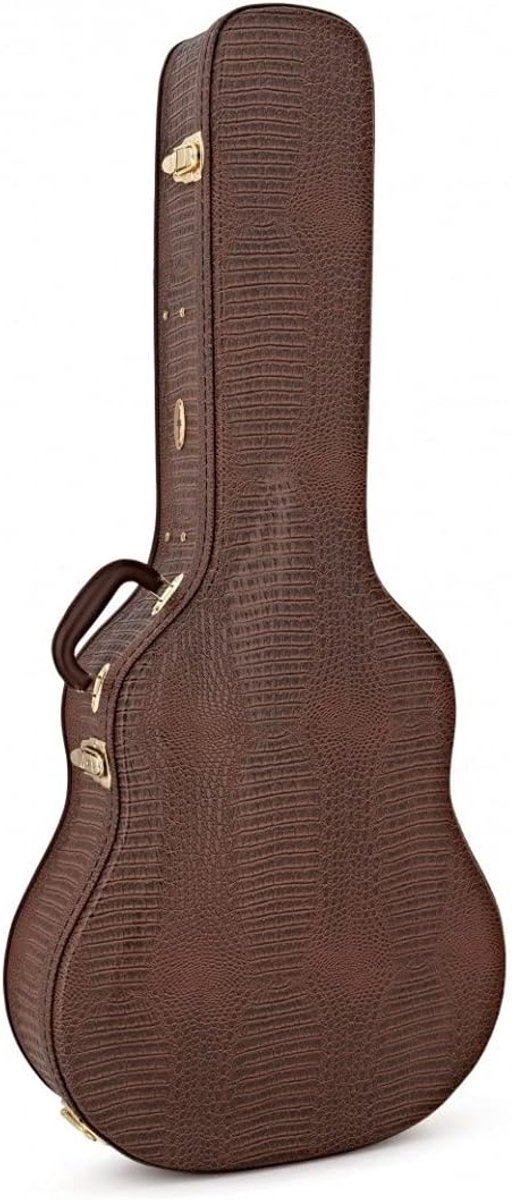 Stevige Gitaarkoffer voor Arch Top Jazz Gitaar - Bruin, Universele Pasvorm