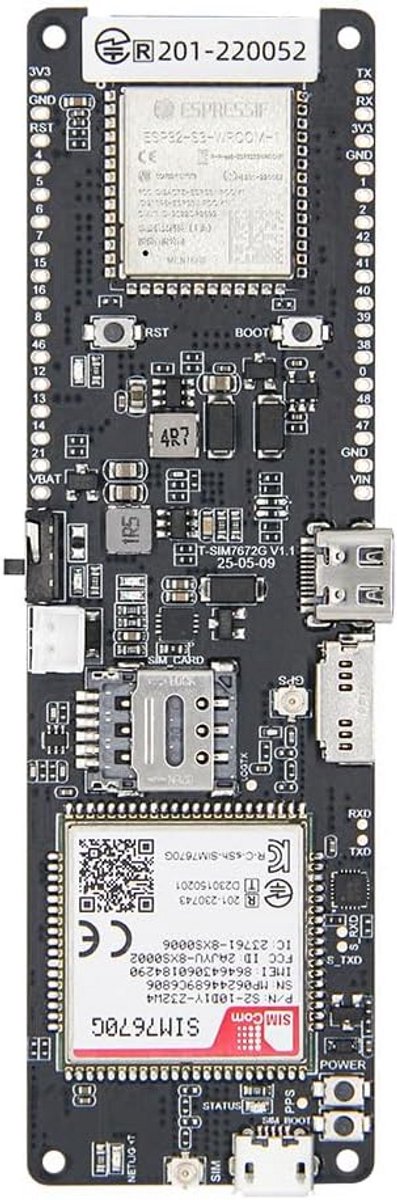 Ontwikkelbord ESP32-S3 - 4G LTE Module - IOT Communicatie - Lange Afstand GPS - Laag Stroomverbruik
