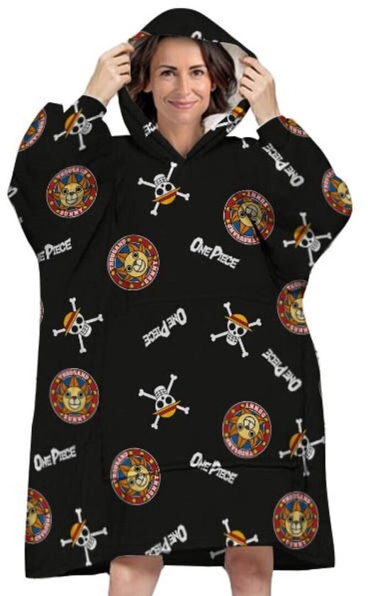 One Piece Hoodie Fleece Deken Thousand Sunny - Volwassen - One Size - Polyester