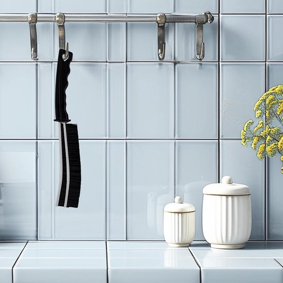 Voegenborstel Set voor Badkamer - 2 Stuks Harde Hoekreinigingsborstel en Verbeterde Scheerborstel — afbeelding 2